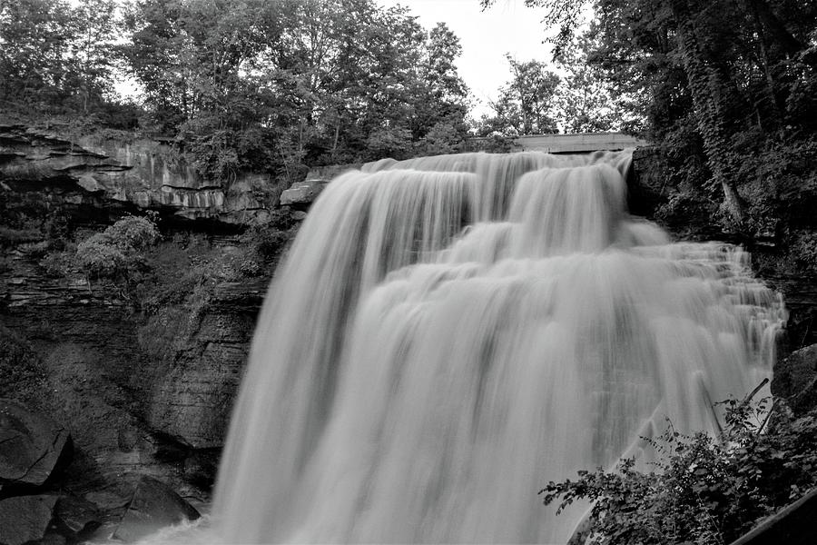 Torrential Brandywine Falls Photograph by Brad Nellis