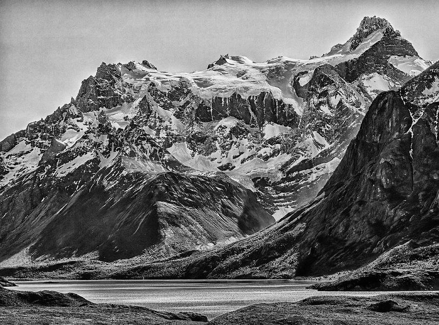 Torres del Paine 160657-1610BW Photograph by Deidre Elzer-Lento
