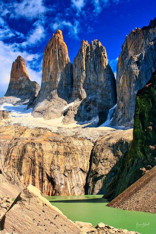 Torres del Paine in Patagonia Photograph by Bruce Block
