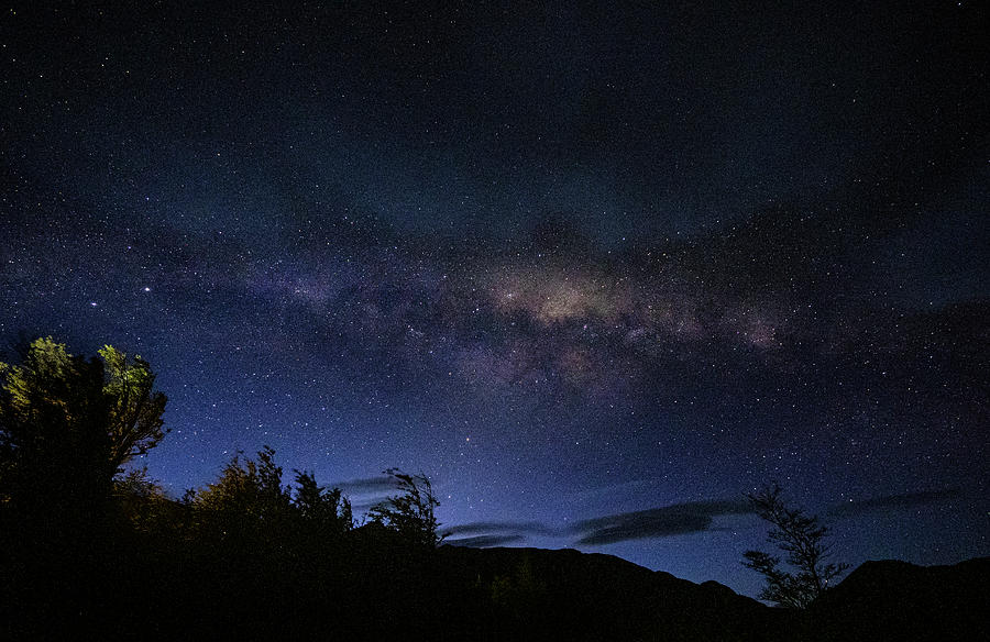 Torres del Paine Milky Way Photograph by Deidre Elzer-Lento