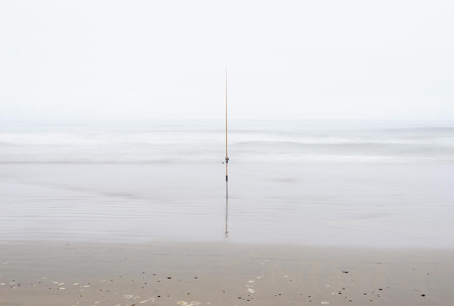 San Diego Photograph - Torrey Pines Beach Fishing Pole by William Dunigan