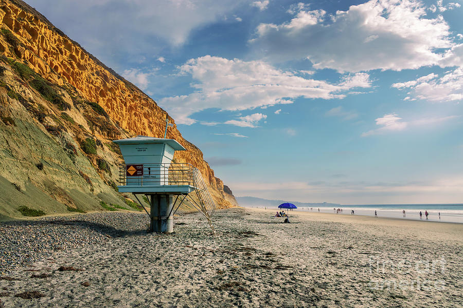 Torrey Pines beach, San Diego Photograph by Delphimages Photo Creations