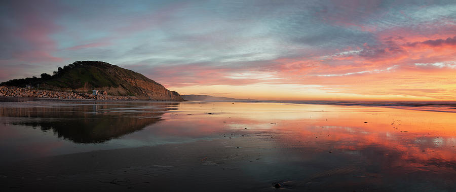 San Diego Photograph - Torrey Pines Beach Sunset by William Dunigan
