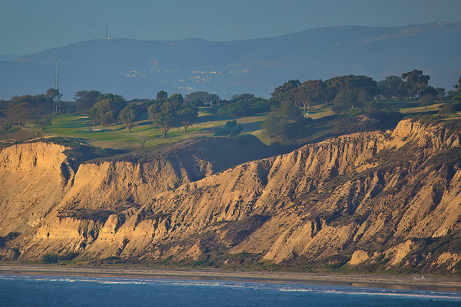 Torrey Pines Golf Course at Sunset Photograph by Russ Harris