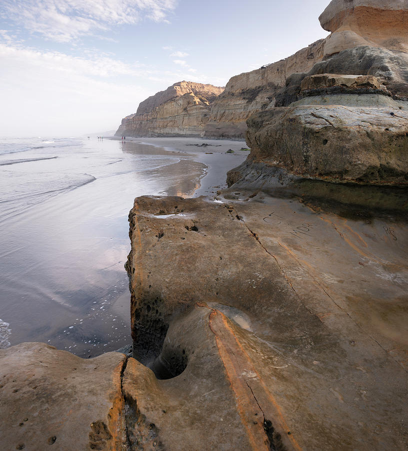 San Diego Photograph - Torrey Pines Sunrise from Flat Rock by William Dunigan