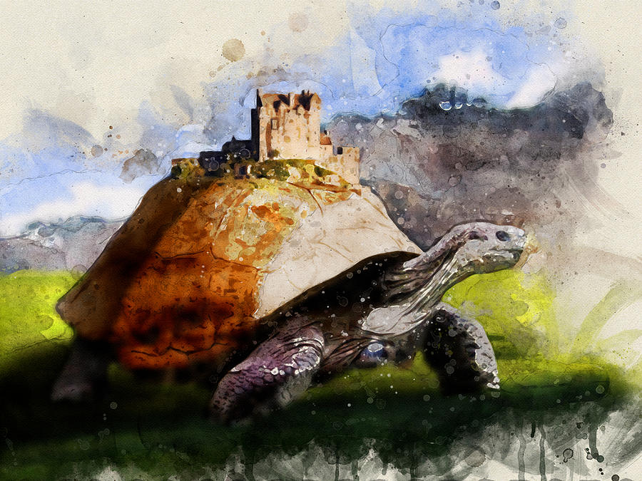 Tortoise castle Digital Art by Geir Rosset