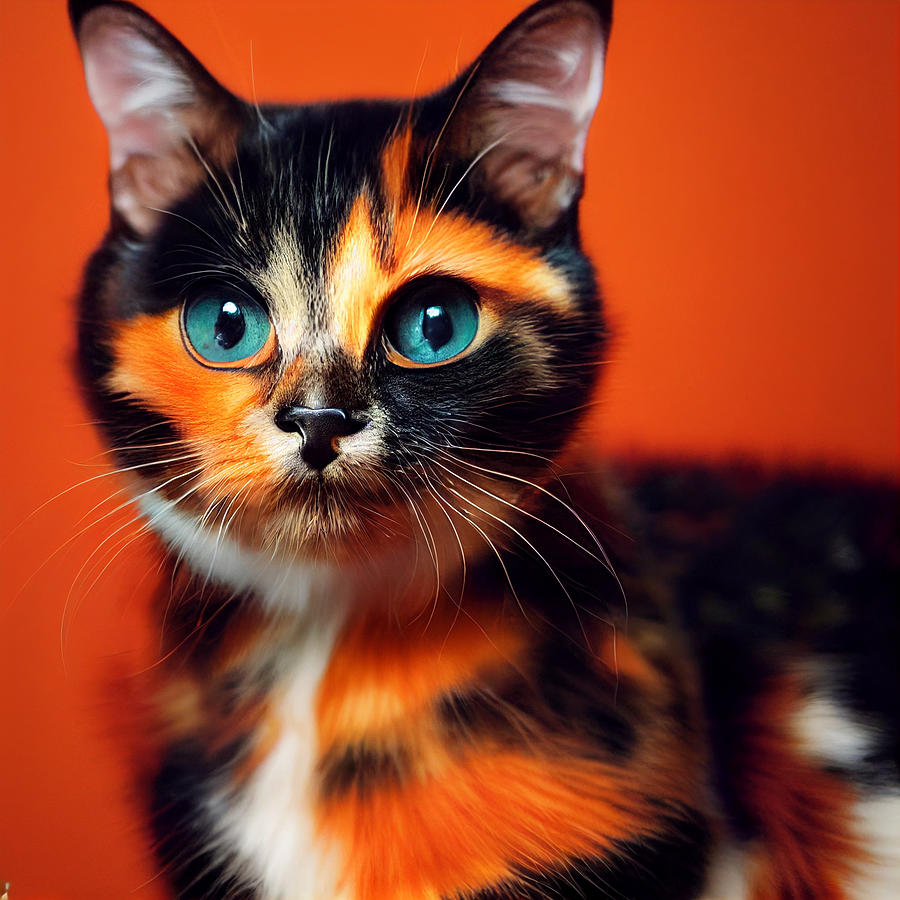 Tortoiseshell Cat Tortoiseshell Calico Cat Black And Orange Calico Cat