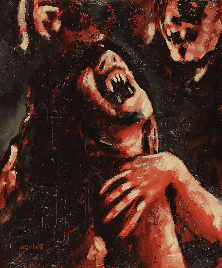 Tortured Souls Painting by Sv Bell