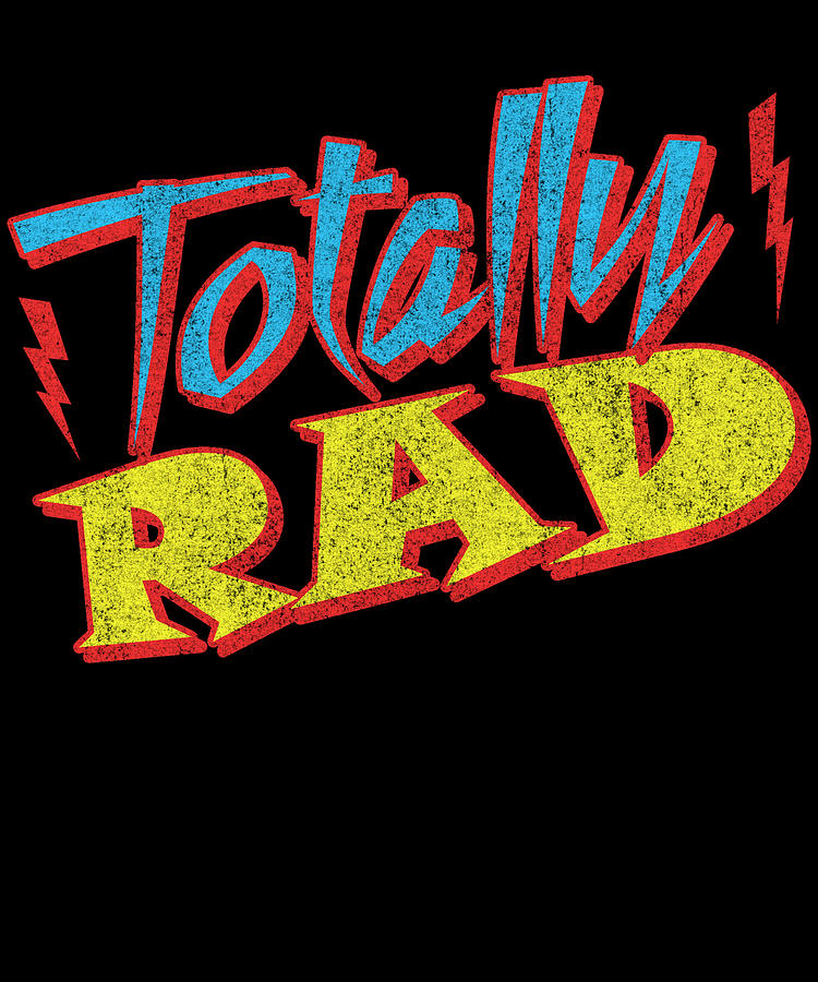 Totally Rad Retro 1980s Eighties Costume Digital Art by Flippin Sweet Gear