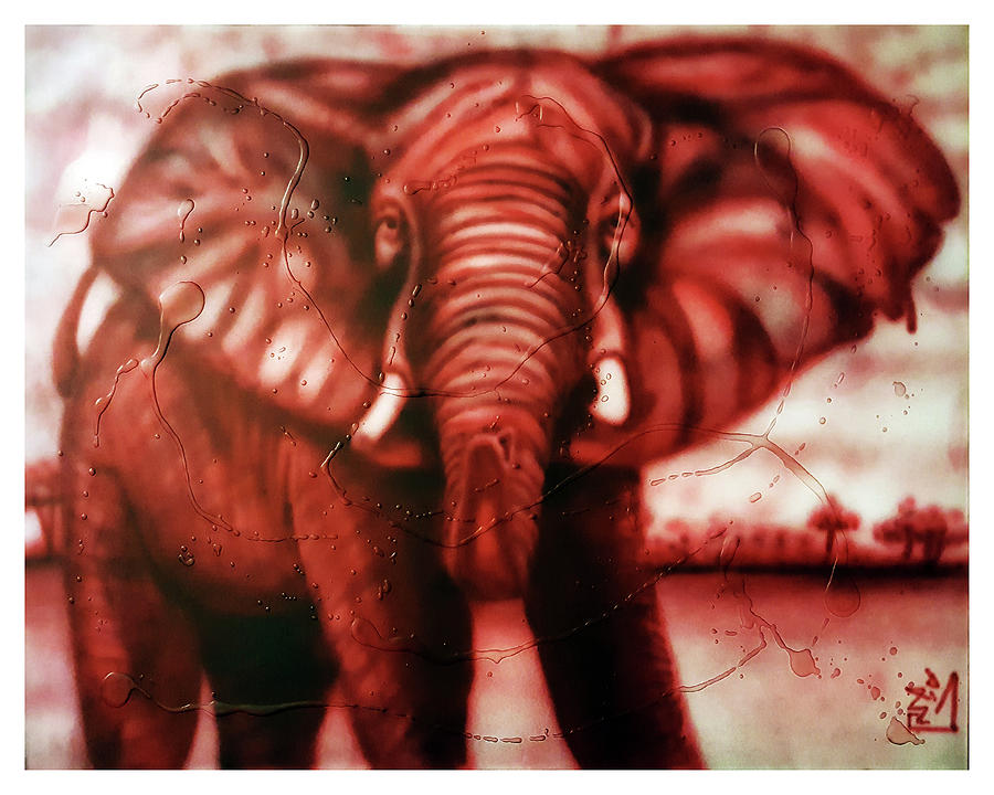 Totally Relephant Painting by Rodney D Butler