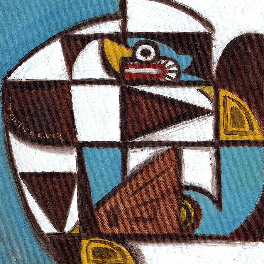 Totem Baseball Pitcher Art Print Painting by Tommervik