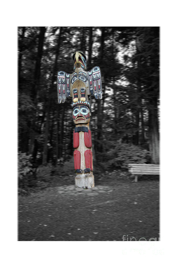 Totem Bight totem Photograph by Steve Speights