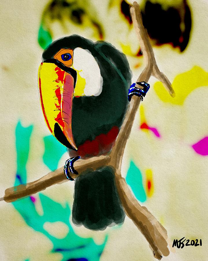 Toucan In A Tree Digital Art by Michael Kallstrom