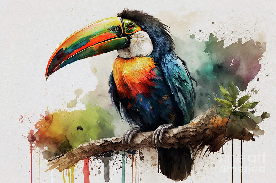 Toucan Painting by Pavel Lukashin - Fine Art America