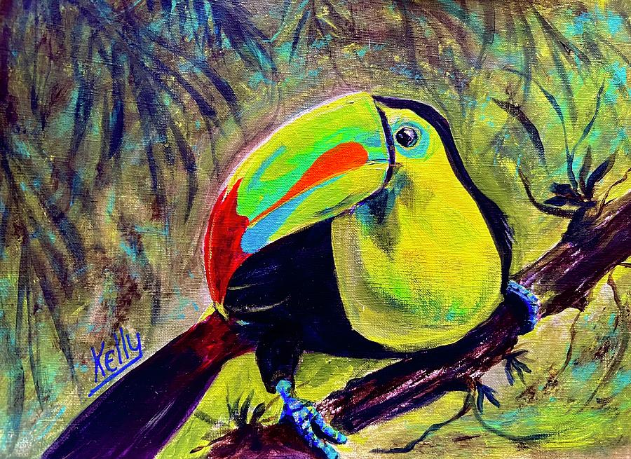 Toucan Sighting Painting by Kelly Smith