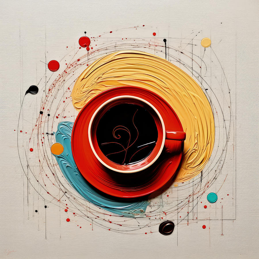 Touch of Whimsy in Every Cup Painting by Lourry Legarde