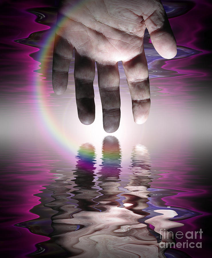 Touch the water Digital Art by Bruce Rolff