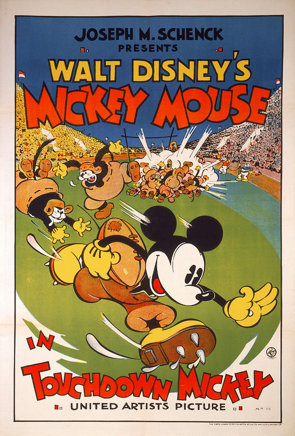 Touchdown Mickey 1932 Digital Art by Movie Posters Galore - Fine Art ...