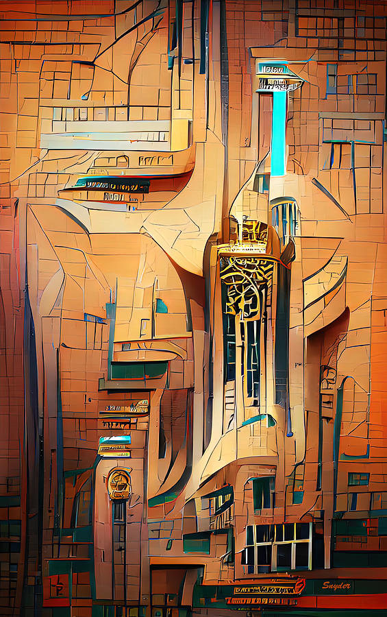 Toulouse-Lautrec Art Deco Architecture Digital Art by Floyd Snyder