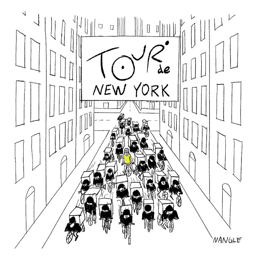 Tour de New York Drawing by Jared Nangle