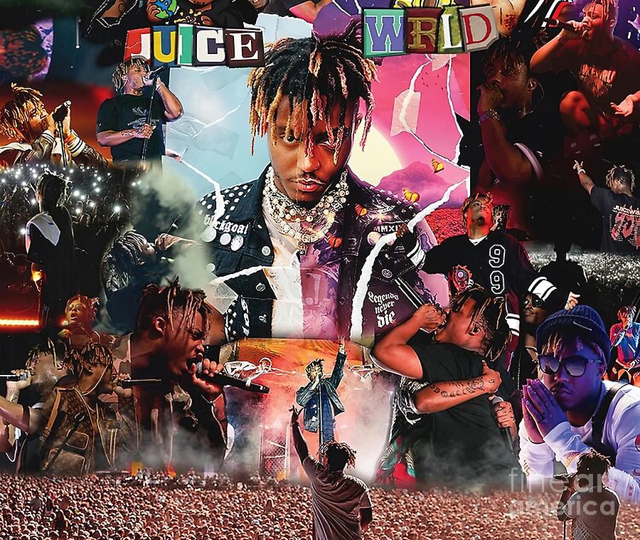 Tour Juice Wrld Concert Painting by Steve Palmer | Pixels