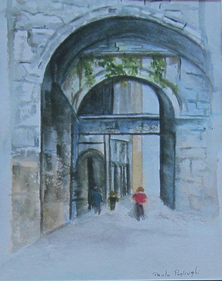 Touring Italy Watercolor Painting by Paula Pagliughi