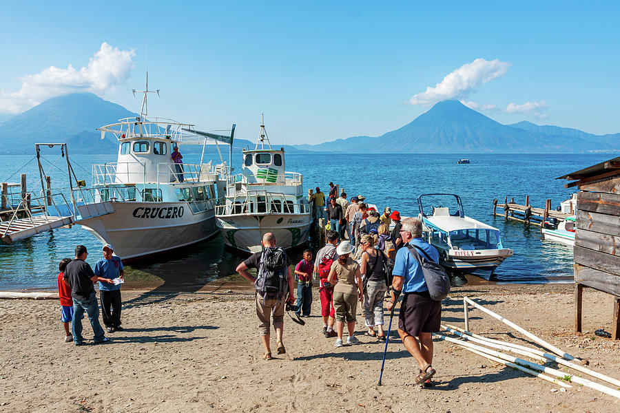 Tourists at Lake Atitlan, Guatemala Photograph by Tatiana Travelways