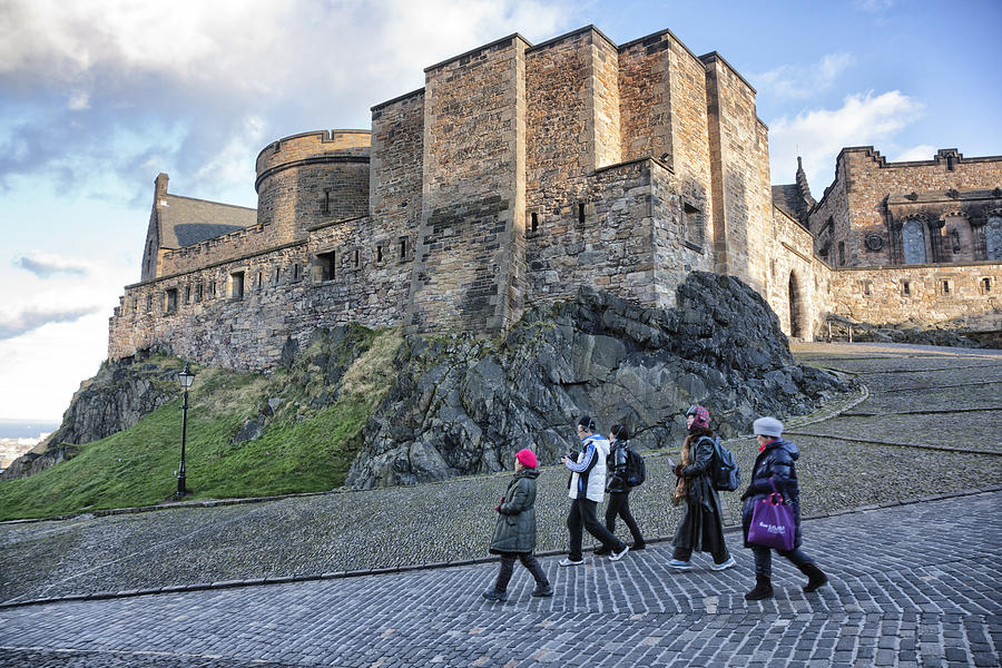 Tourists in Edinburgh Castle Photograph by Theasis