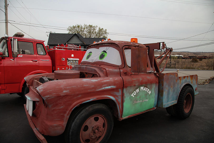 Tow Mater on Route 66 in Galena Kansas Photograph by Eldon McGraw