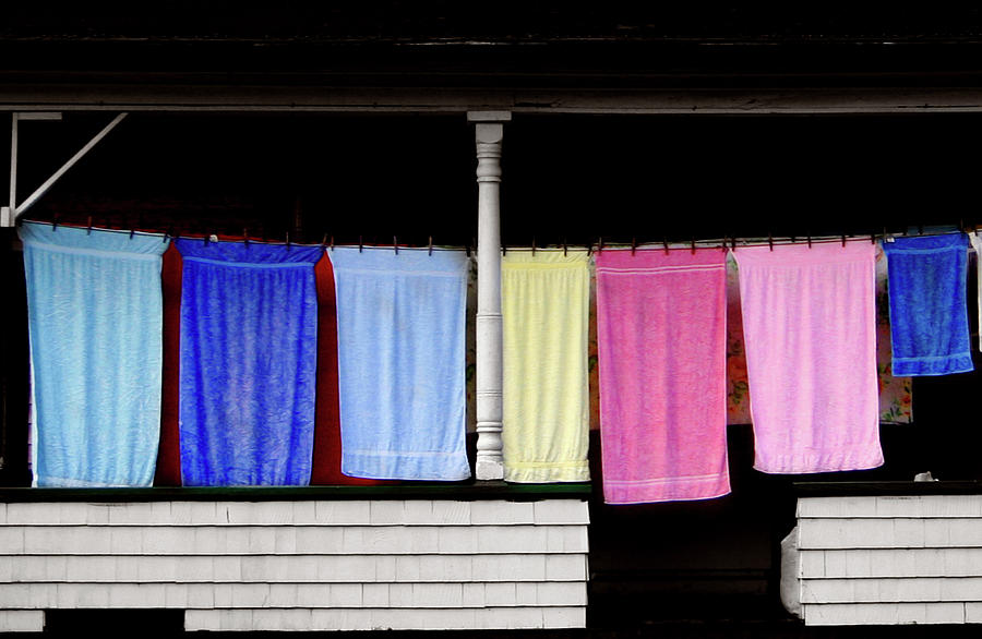 Towel Line Stark New Hampshire Photograph by Wayne King