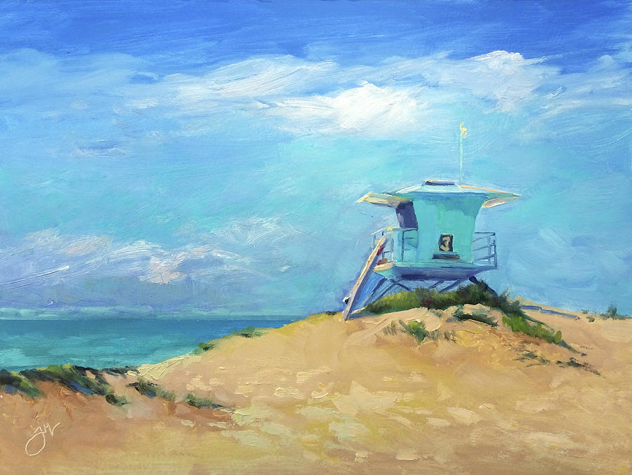 Tower 3 Ventura Harbor Beach Painting by Jeri McDonald - Fine Art America