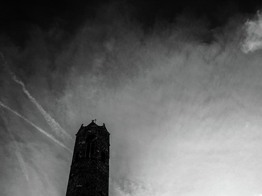 Tower Against The Sky Photograph by Edward Lee