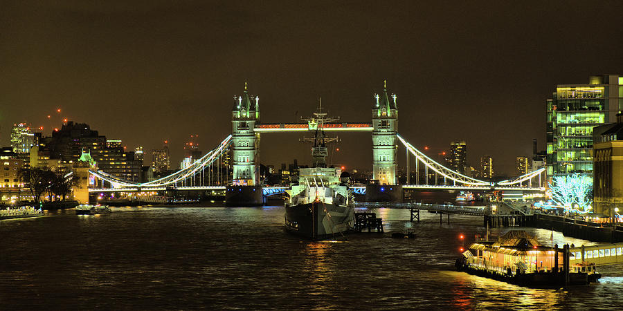 Tower Bridge and SS Belfast Photograph by Angelo DeVal