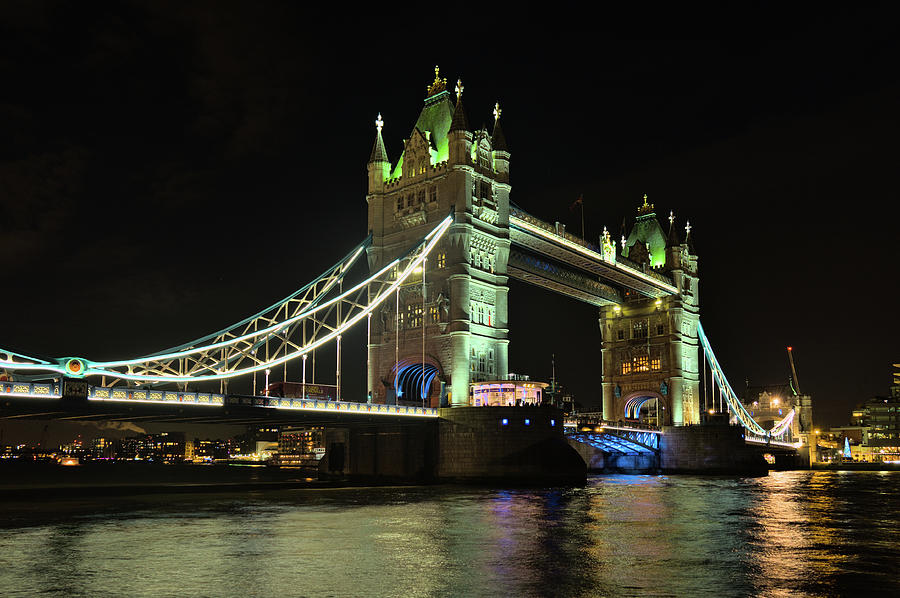 Tower Bridge at Night in London Photograph by Angelo DeVal