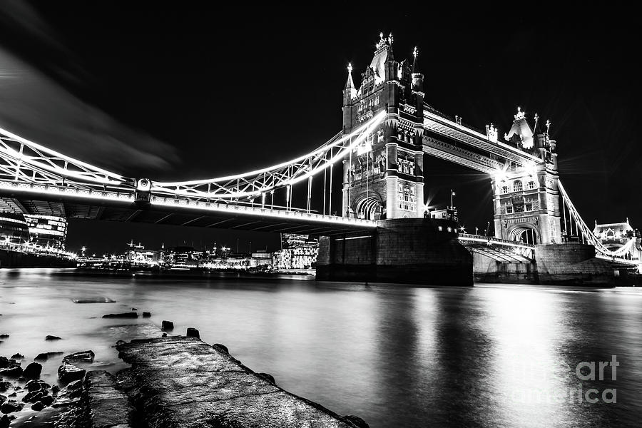 Tower Bridge At Night London #2 Photograph By Tchaikovsky Photography 