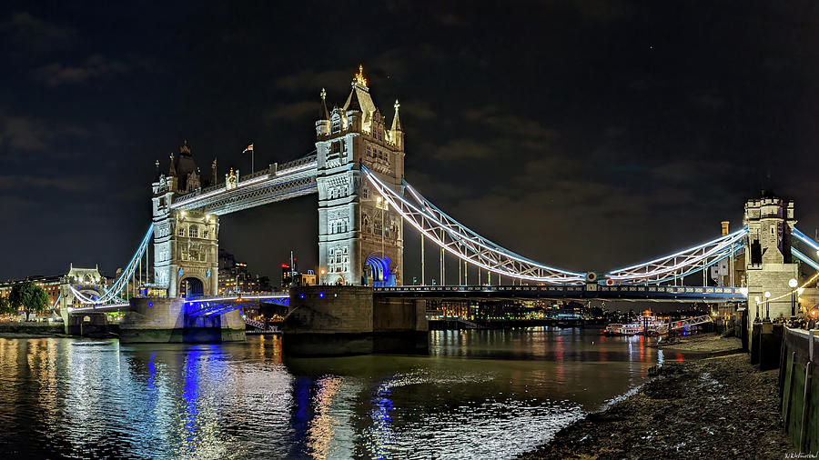 Tower Bridge at Night Short Photograph by Weston Westmoreland