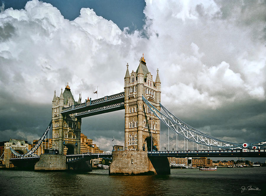 Tower Bridge Before the Storm Photograph by Joe Bonita