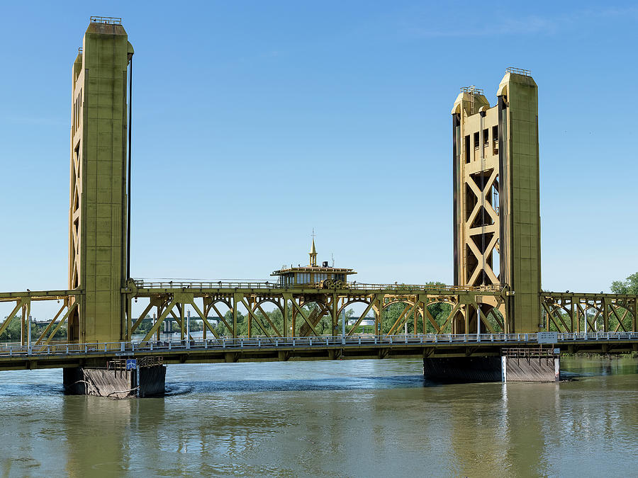 Tower Bridge Gateway across Sacramento River in California Photograph by Steven Heap