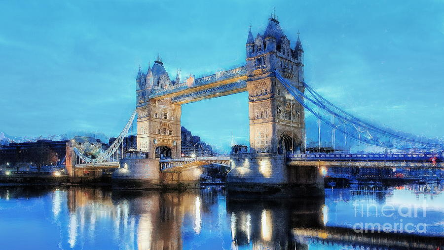 Tower Bridge, London Digital Art by Jerzy Czyz
