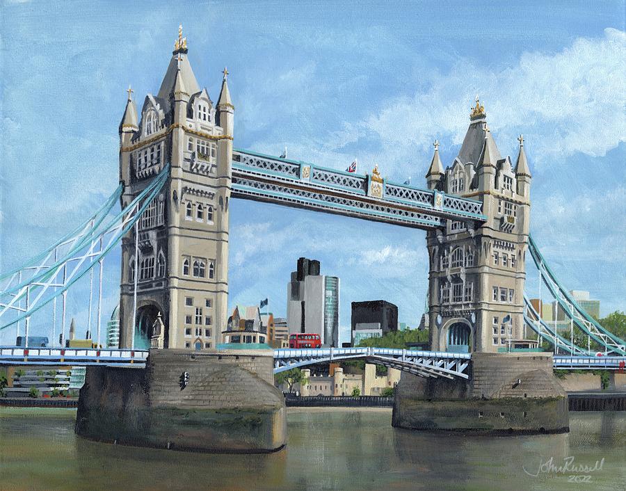 Tower Bridge London Painting by John Russell - Fine Art America