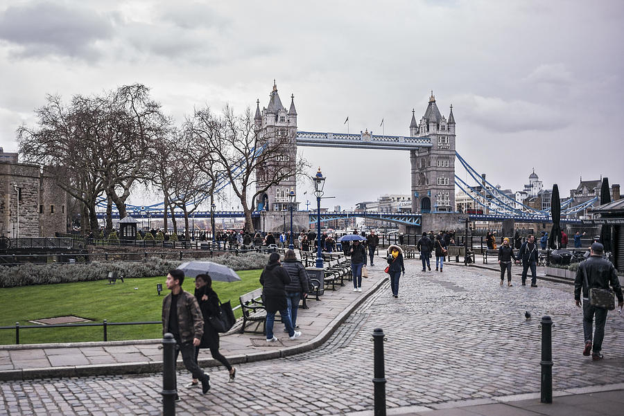 Tower bridge London on a over cast winters day Photograph by Blue Sky In My Pocket