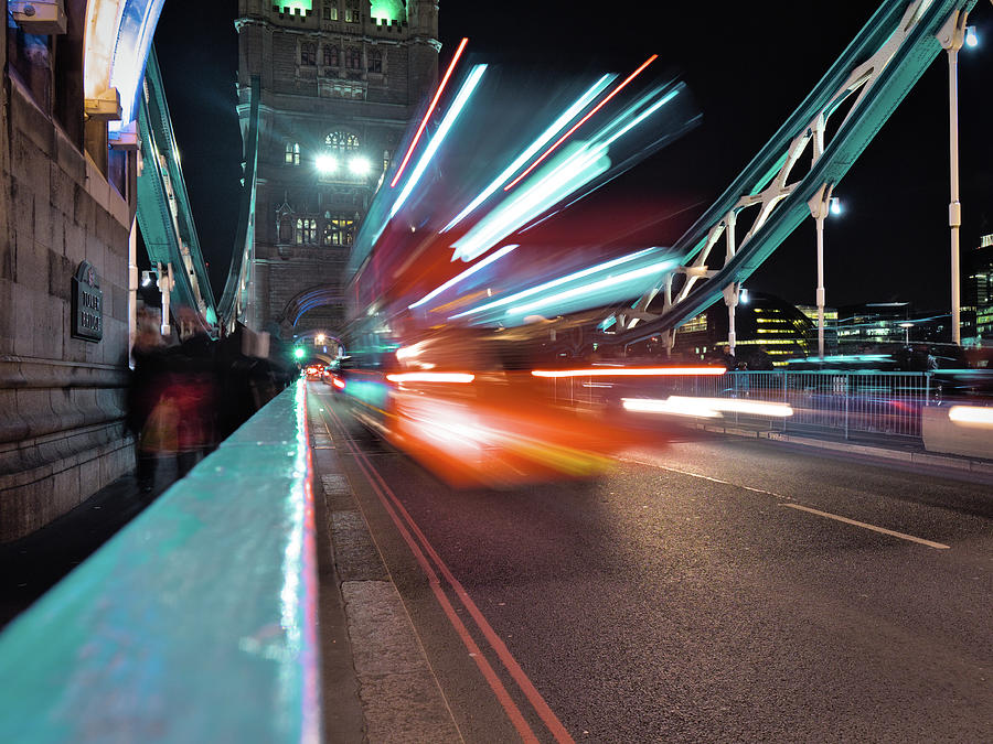 Tower Bridge with Long Exposure in London Photograph by Angelo DeVal