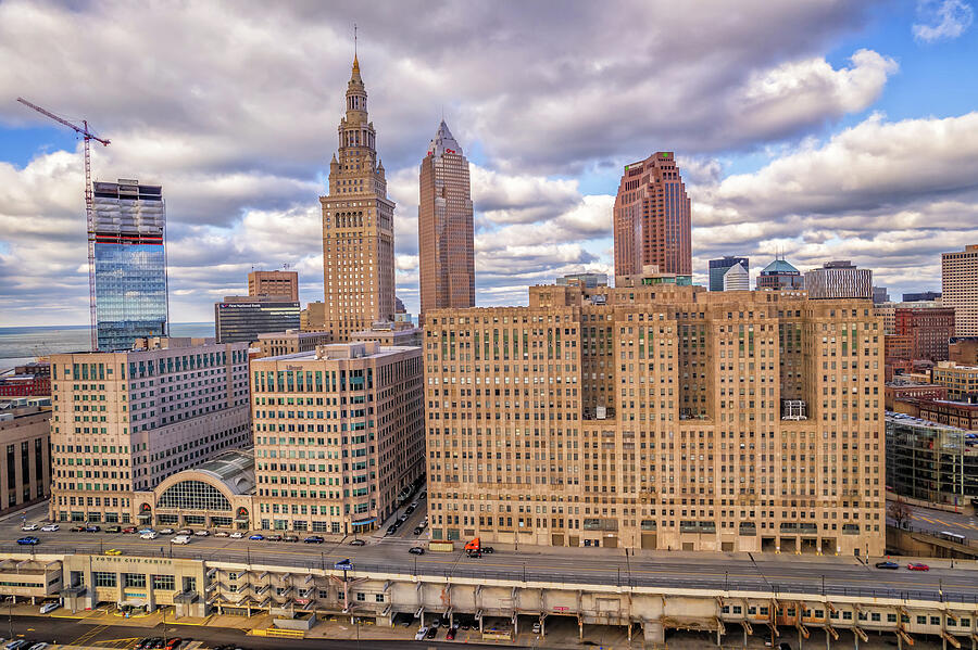Tower City Center in Cleveland, Oho. Opened in 1929 as Cleveland Photograph by Peter Ciro