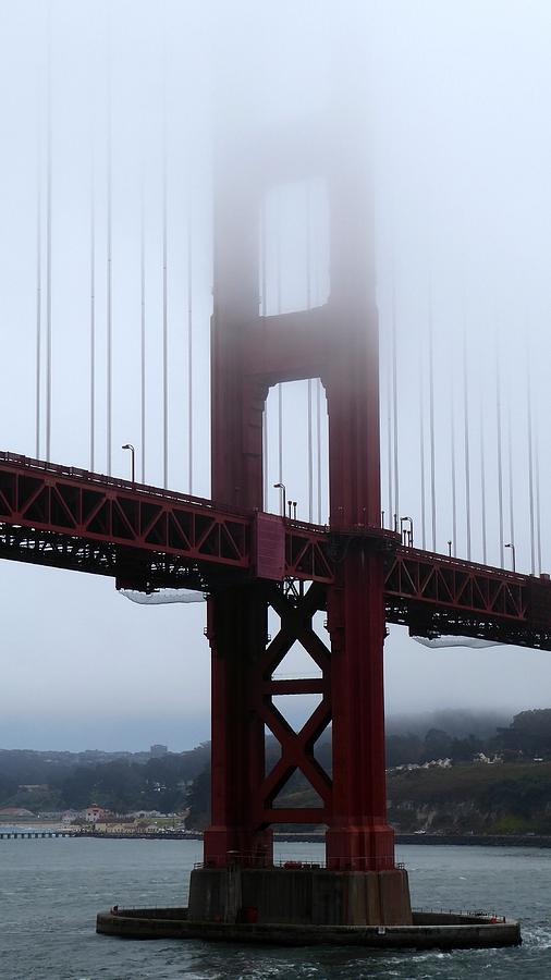 Golden Gate Bridge Photograph - Golden Gate Bridge Tower by Ocean View Photography