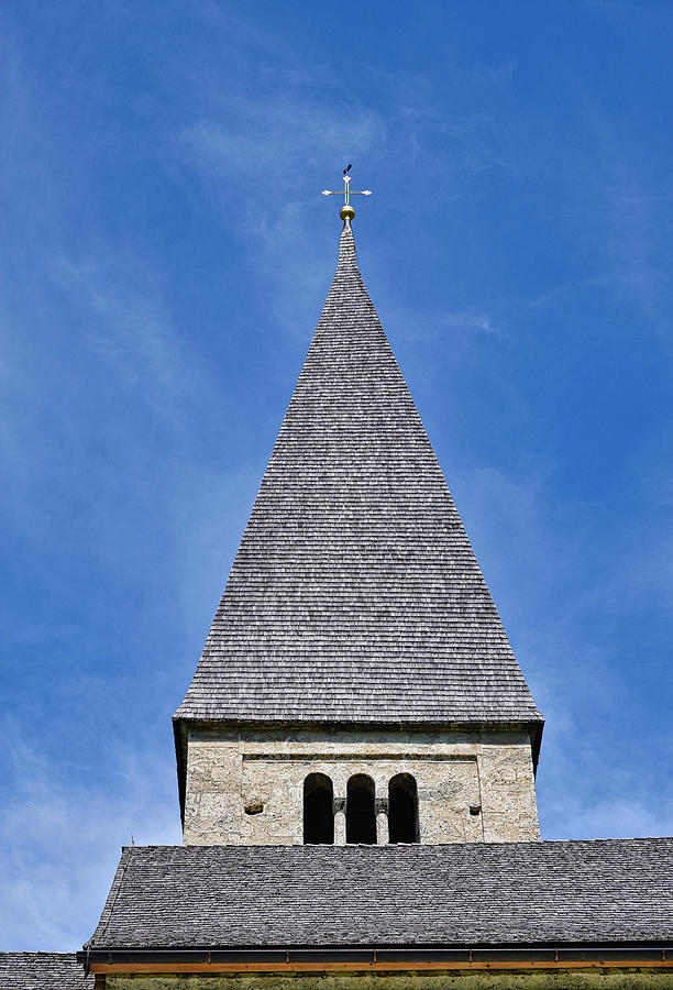 Tower Of Alpine Church Photograph