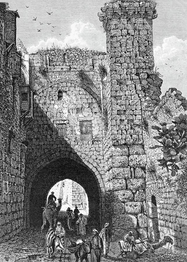 Tower of Antonia in 1881 Photograph by Munir Alawi