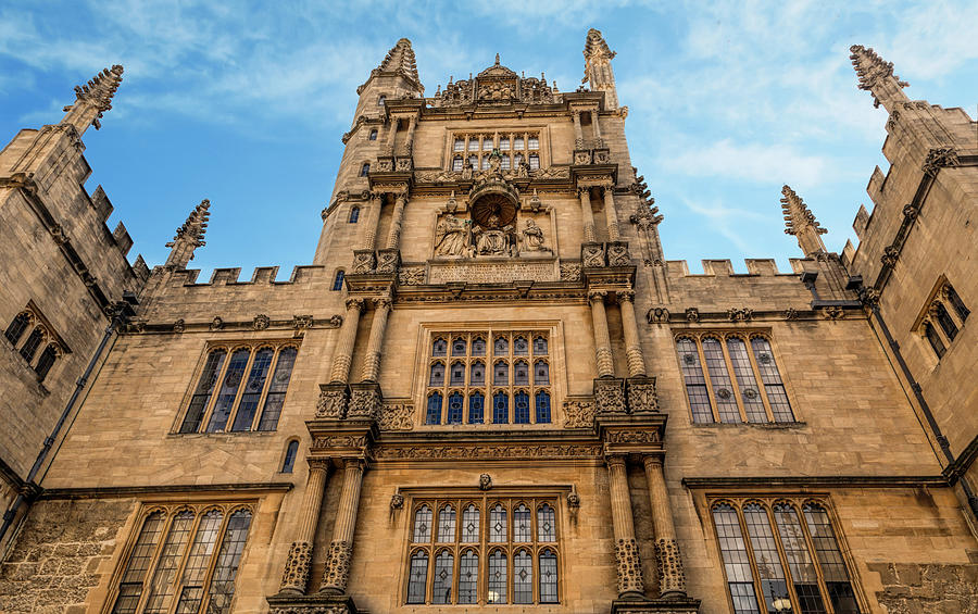 Tower Of Bodleian Library Oxford University England Photograph By