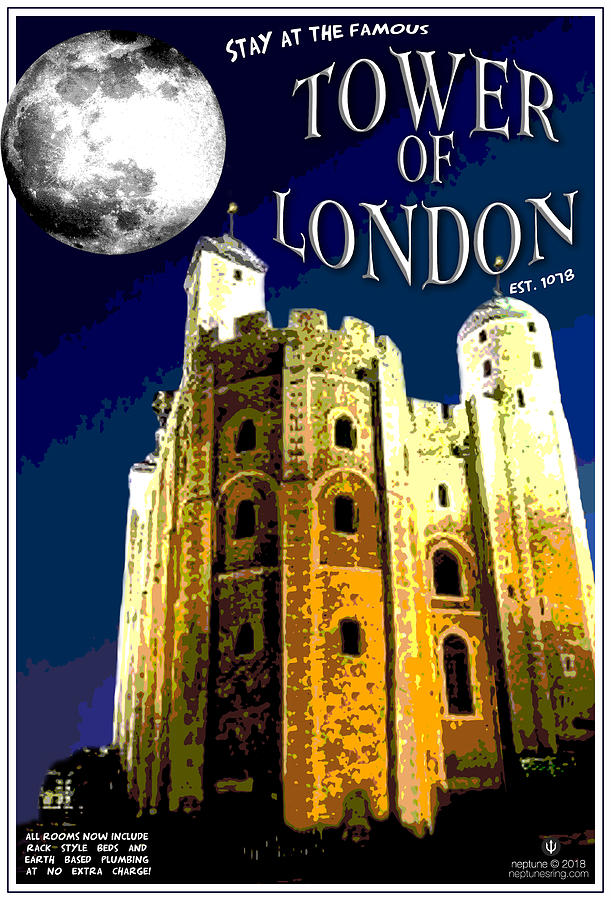 London Digital Art - Tower of London by Jason Neptune London Digital Art - Tower of London by Jason Neptune