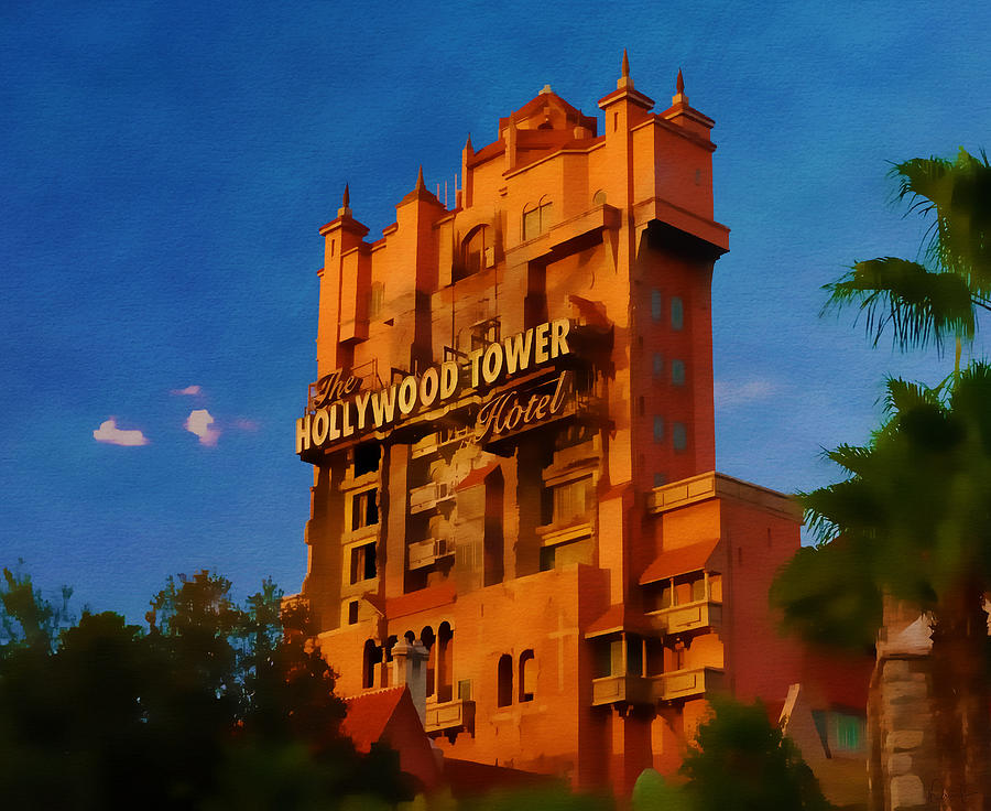 Tower Of Terror Disney Park Print Hollywood Studios Walt Disney World Wall  Art Disney Home Decor Canvas Print / Canvas Art by Buena Vista Gifts -  Pixels Canvas Prints