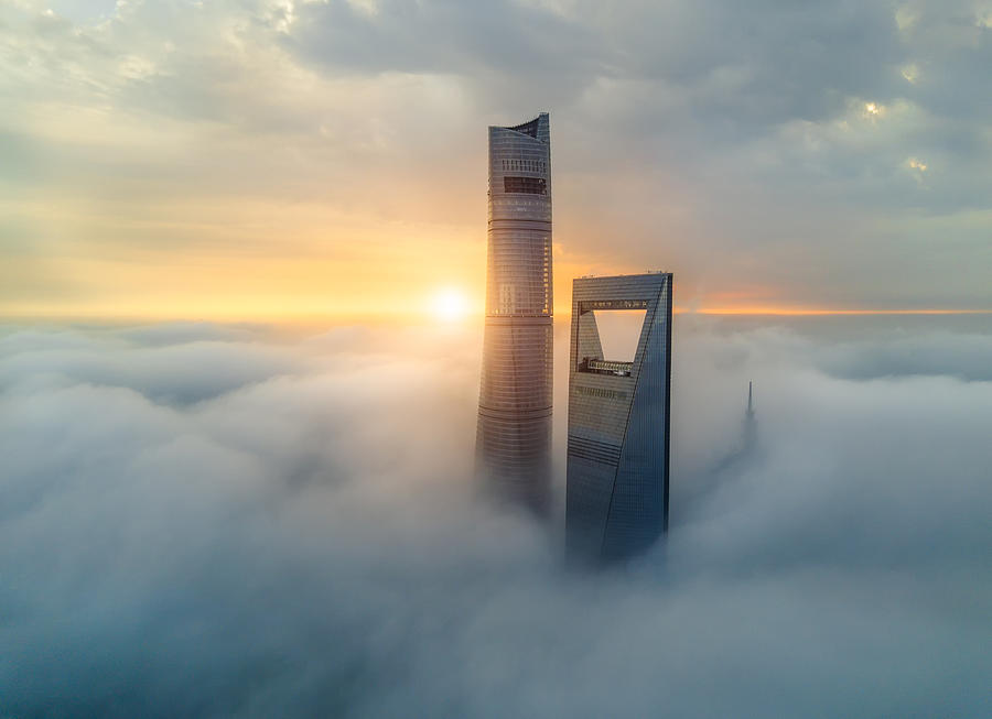 Tower Over The Fog Photograph by Danny Hu